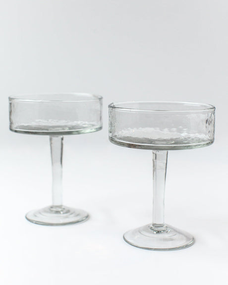 Coupe Cocktail Glasses - Clear - Set of 4 - Sumiye Co