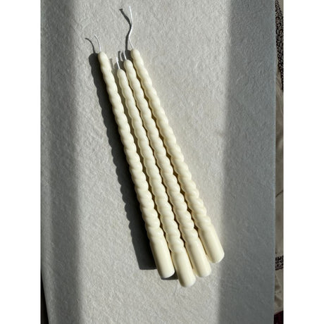 Spiral Taper Candles Set of 2 - 100% Soy wax - Sumiye Co