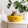 Chunky Knit Wool Cat Bed - Sumiye Co