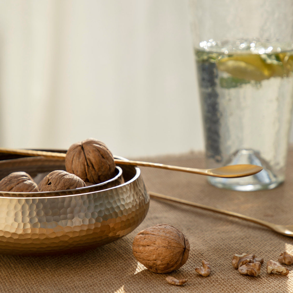 Hammered Snack Bowls Assorted Set of 2