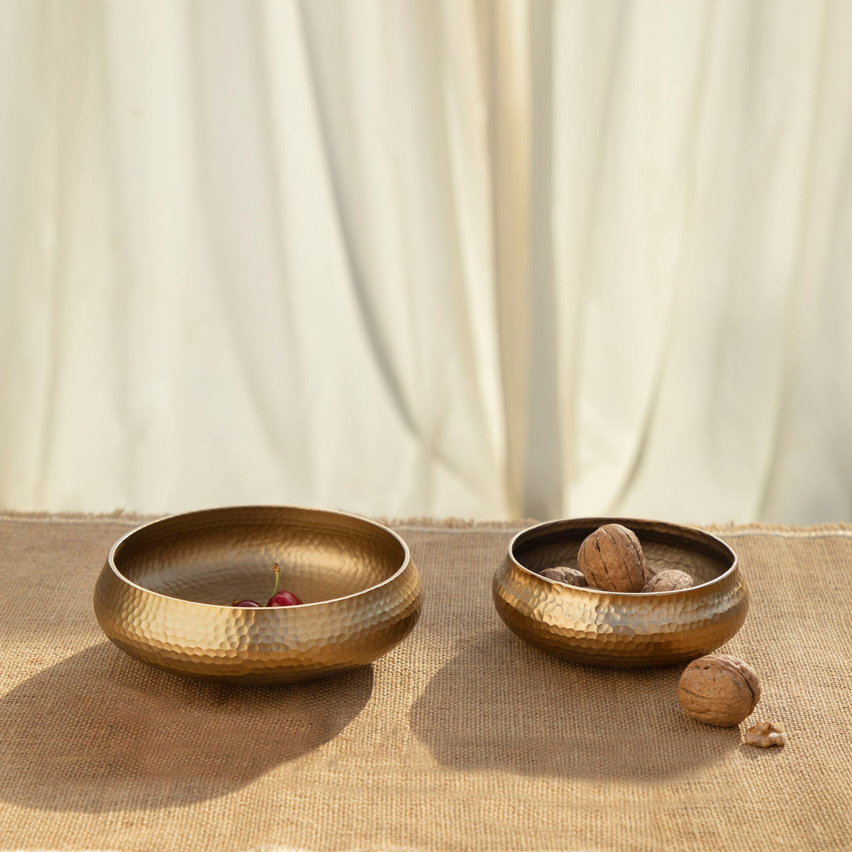 Hammered Snack Bowls Assorted Set of 2