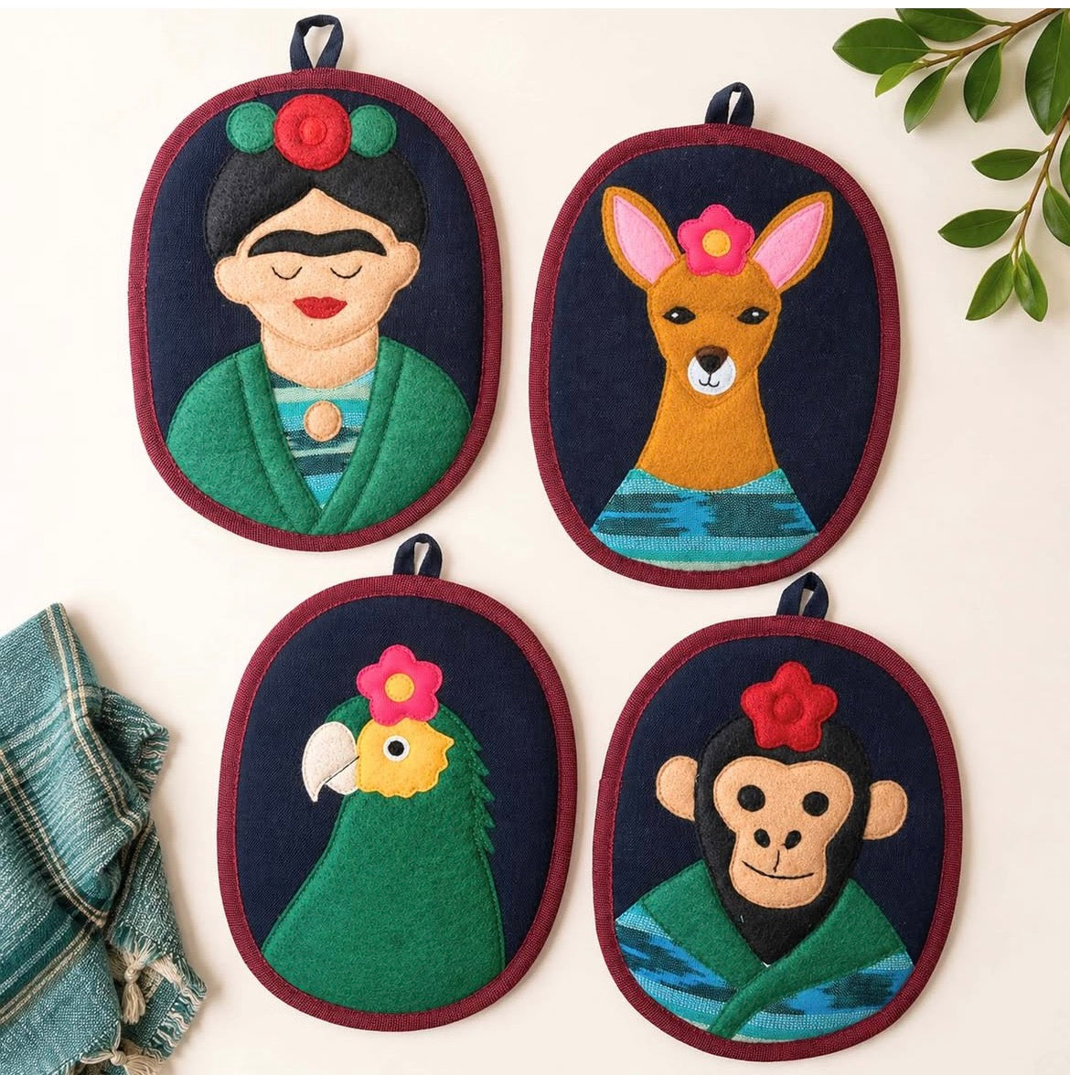 Frida the Artist Potholder