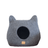 Whimsical Cat Ear Cave Bed - Stone Gray - Sumiye Co