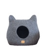 Whimsical Cat Ear Cave Bed - Stone Gray - Sumiye Co