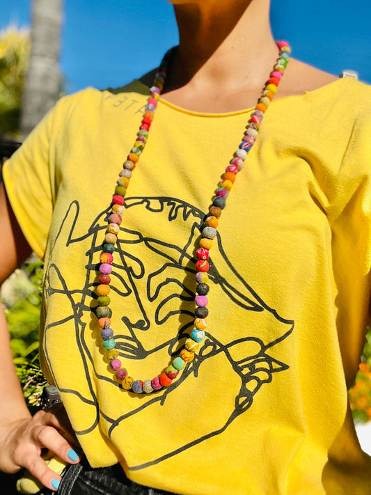 Long Necklace | Artisan Kantha Jewelry - Sumiye Co
