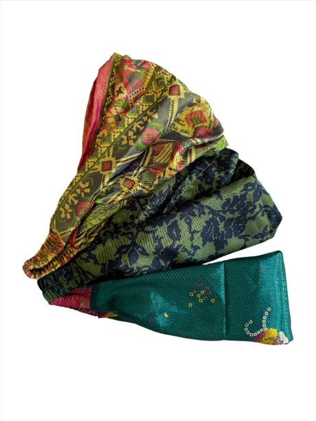 Recycled Sari Silk Headband | 387 SH by US Sherpa - Sumiye Co