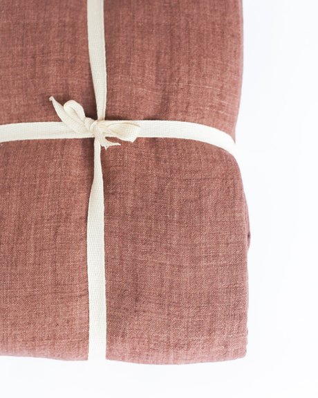 Stone Washed Linen Throw Blanket - Sumiye Co