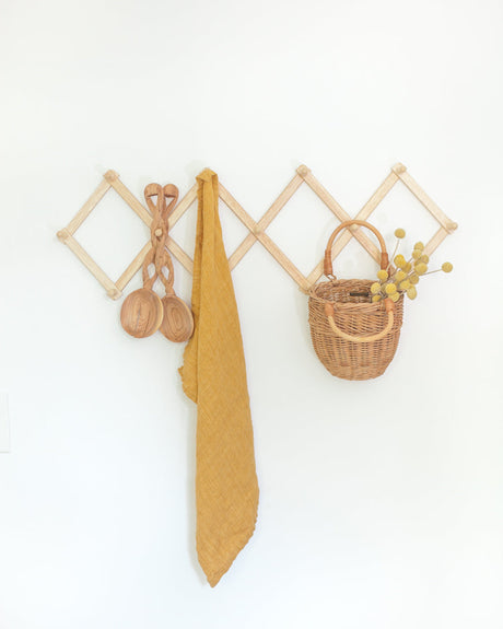 Stone Washed Linen Tea Towel - Gold - Sumiye Co