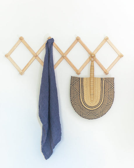 Stone Washed Linen Tea Towel - Navy - Sumiye Co