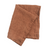 Brown tea towel on a white background