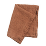 Brown tea towel on a white background