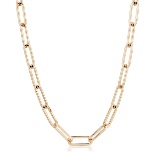 6.5mm Large Elongated Link Chain Necklace