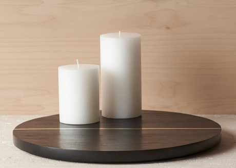 Mango Wood & Brass Large Serving Tray - Sumiye Co