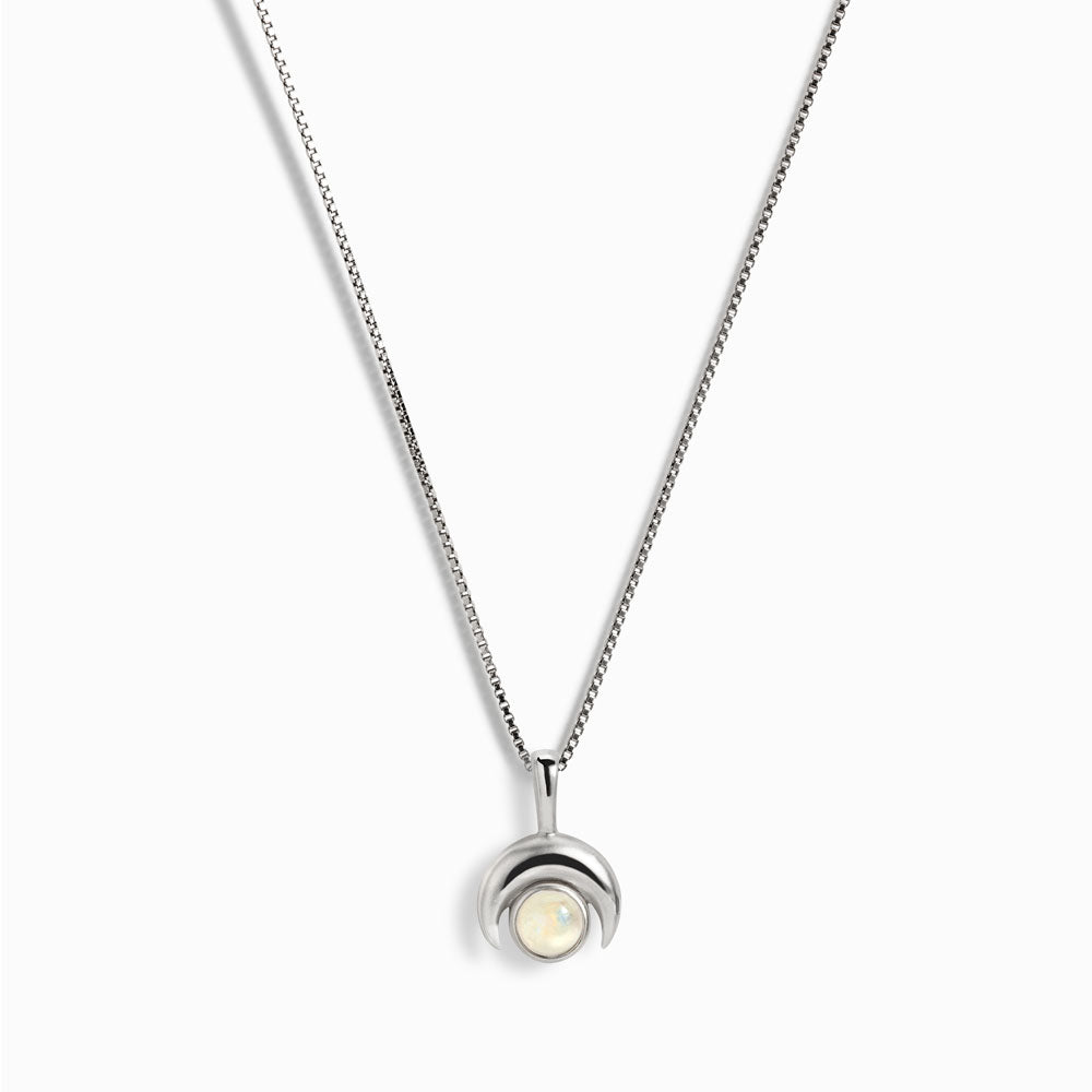 Inverted Moon Necklace by Awe Inspired