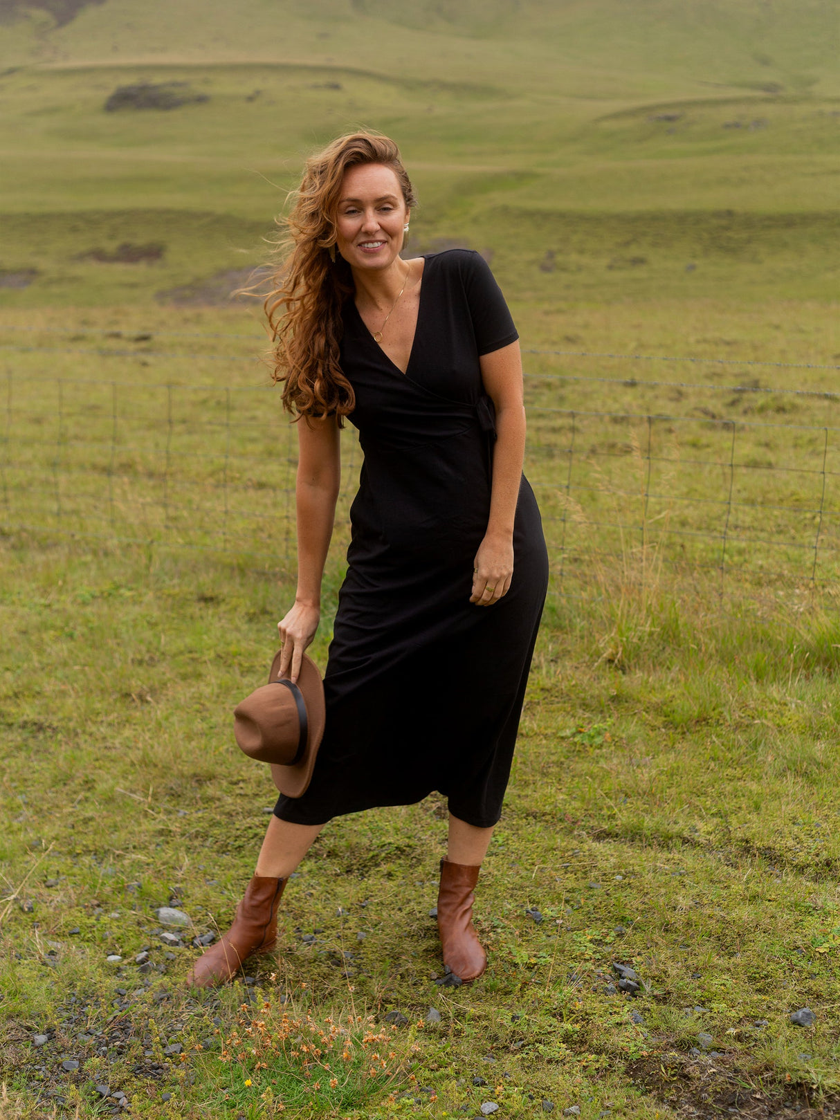 Isla Midi Dress | Eclipse - Sumiye Co