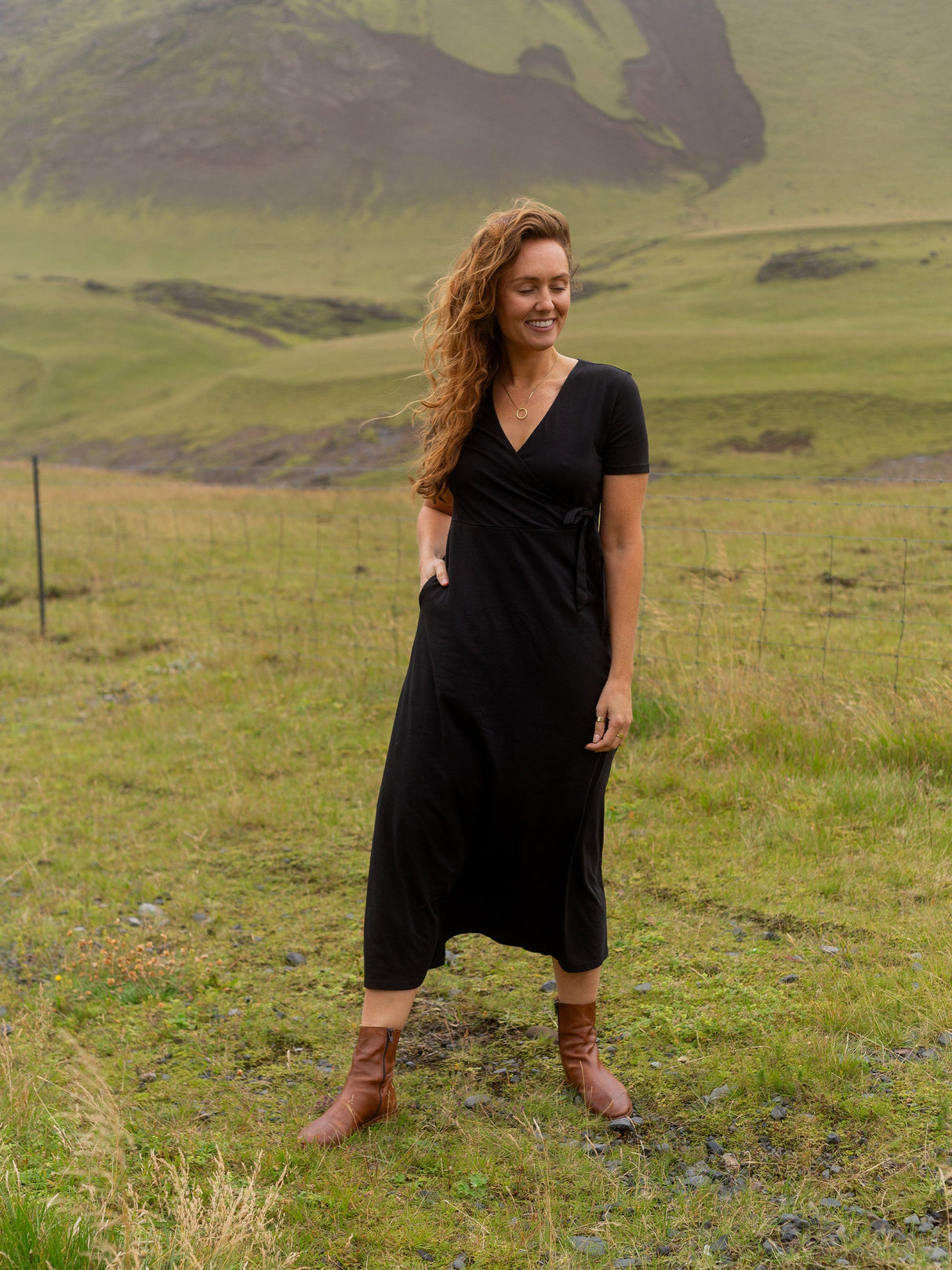 Isla Midi Dress | Eclipse - Sumiye Co