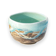 Japanese Matcha Tea Bowl Blue & Brown Glaze - Sumiye Co