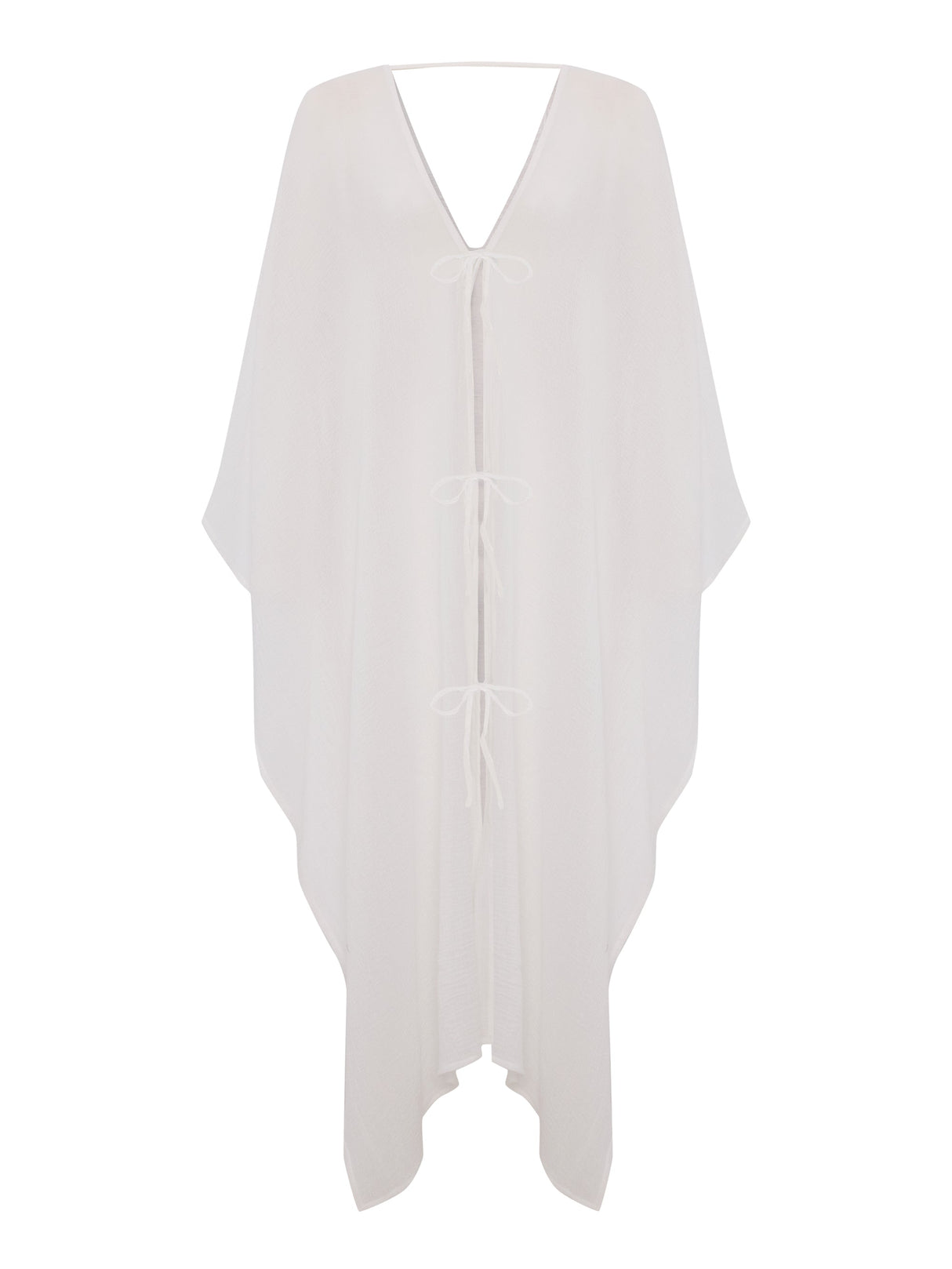 Bodrum Ties Kaftan - White