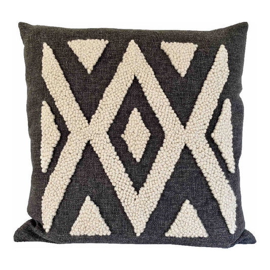 Punch Needle Ndebele Throw Pillow Cover - Pattern 2