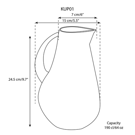 Tunisian Pitcher Kuduo 64oz - Sumiye Co