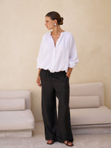 Kaya Buttoned Blouse - White