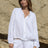Kaya Buttoned Blouse - White - Sumiye Co
