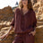Kaya Buttoned Blouse - Terracotta - Sumiye Co