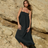 Kaya Smocked Maxi Dress - Charcoal - Sumiye Co