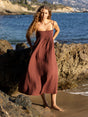 Kaya Smocked Maxi Dress - Terracotta - Sumiye Co
