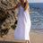 Kaya Tie Strap Maxi Dress - White - Sumiye Co