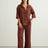 Kaya Boyfriend Shirt - Terracotta - Sumiye Co