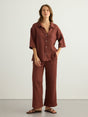 Kaya Boyfriend Shirt - Terracotta - Sumiye Co