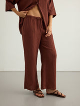 Kaya Drawstring Pants - Terracotta - Sumiye Co