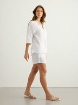 Kaya Boyfriend Shirt - White - Sumiye Co