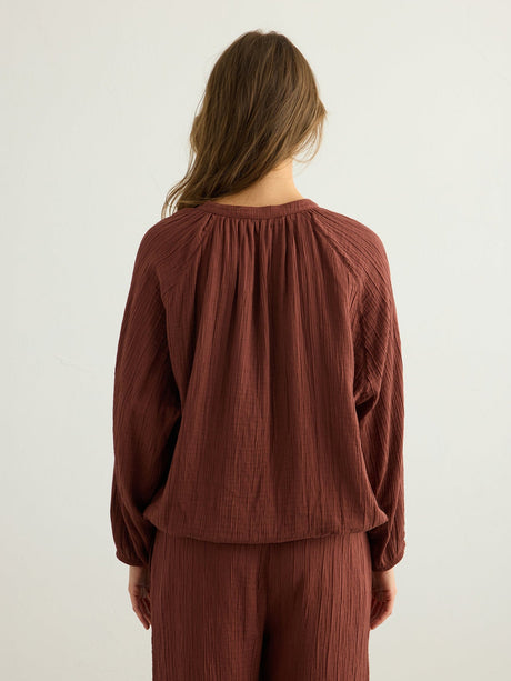 Kaya Drawstring Pants - Terracotta - Sumiye Co