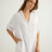 Kaya Oversized Shirt Dress - White - Sumiye Co