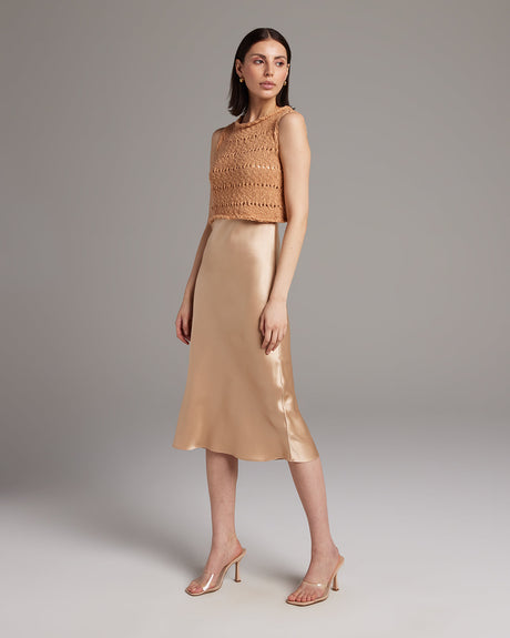 Flammé Knit Crop Top - Sumiye Co