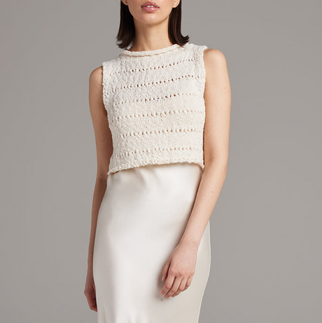 Flammé Knit Crop Top - Sumiye Co