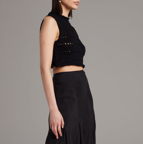 Flammé Knit Crop Top - Sumiye Co
