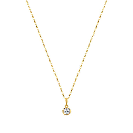 Circle of Life Gold plated sterling silver necklace-0
