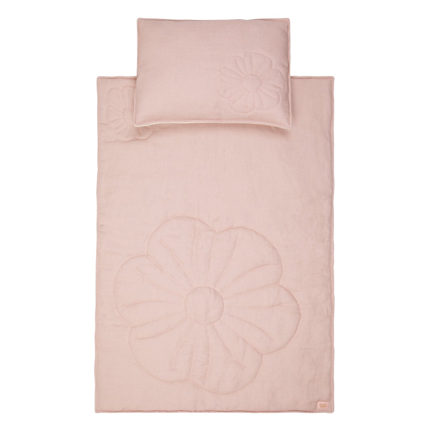 Linen "Powder Pink" Flower Child Cover Set by Moi Mili
