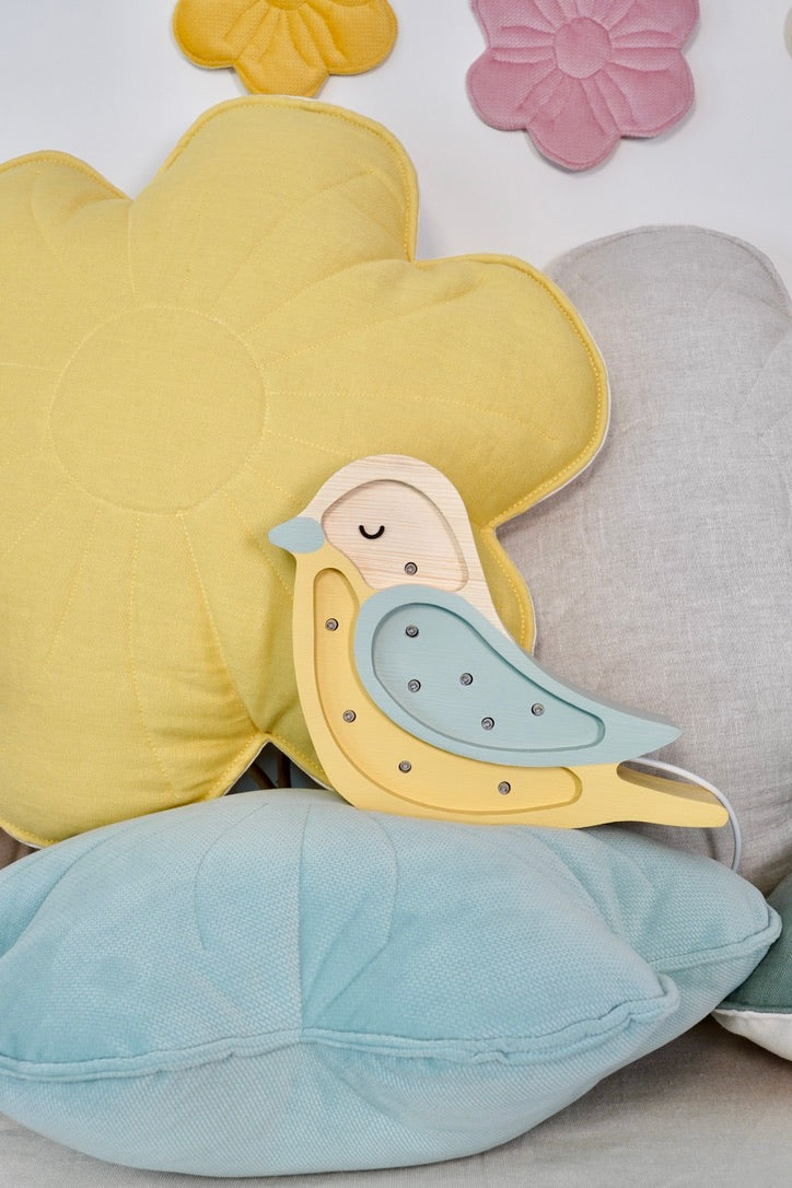 Flower Pillow Linen "Sandy Lily" | Kids Room & Nursery Decor