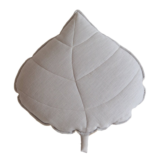 Leaf Pillow Linen “Pigeon Grey” | Kids Room & Nursery Decor
