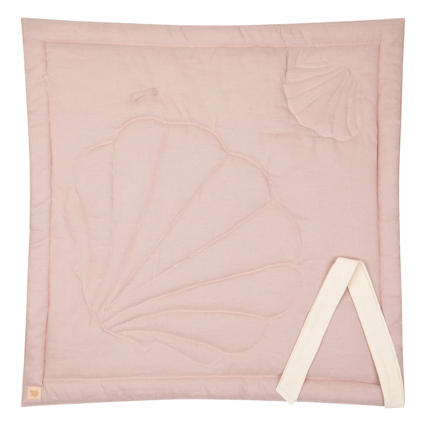 "Powder Pink" Linen Shell Baby Horn by Moi Mili