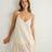 Liv Mini Ruffle Dress - White Stripes - Sumiye Co