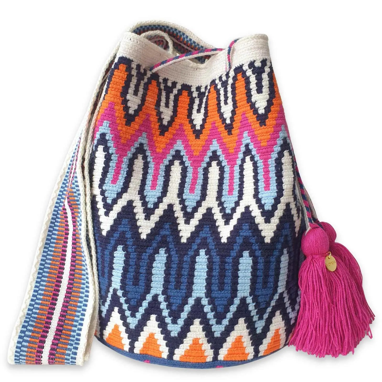 Lombia + Co. - Fuego Wayuu Crochet Crossbody / Size: L Lombia + Co.