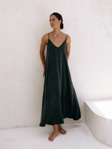 Lucid Flow Maxi Dress - Black - Sumiye Co