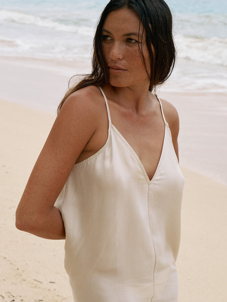 Lucid Flow Maxi Dress - Sand - Sumiye Co