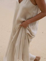 Lucid Flow Maxi Dress - Sand - Sumiye Co
