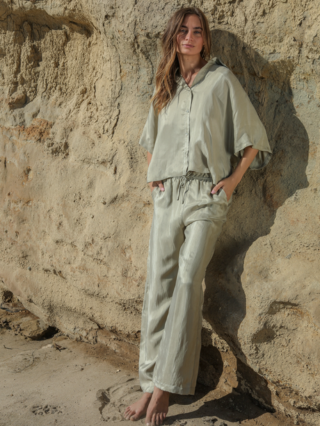 Lucid Flow Shirt - Khaki Green - Sumiye Co